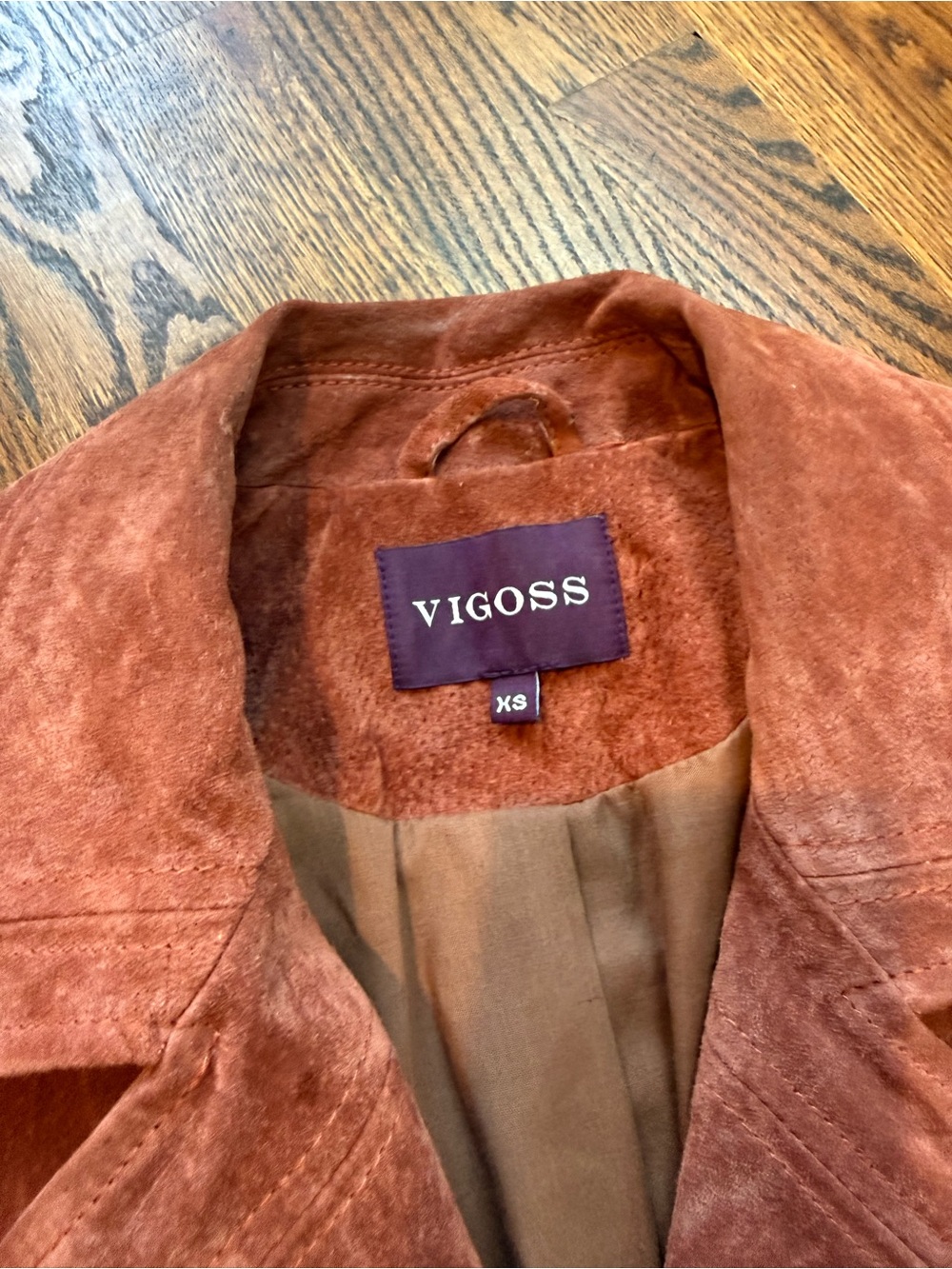 Vigoss Suede Leather Moto Jacket XS - Picture 2 of 5